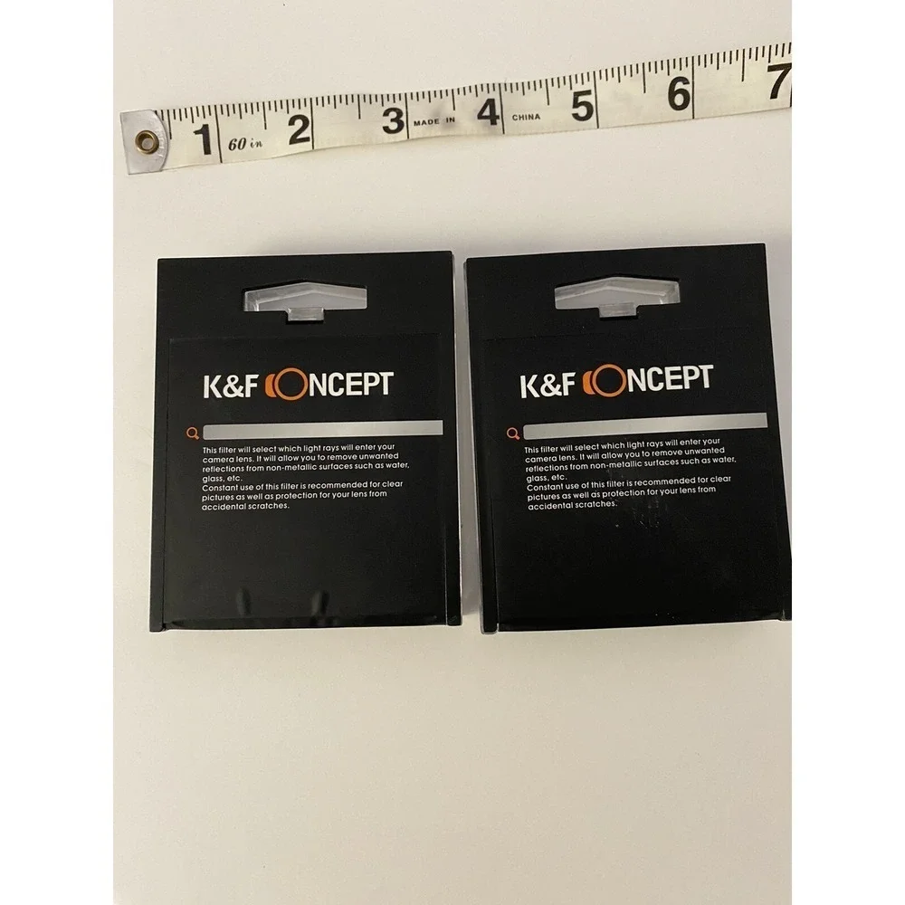 K&F Concept Digital High Definition Camera Lens Filter Kit‎ Blue Orange Lot of 2